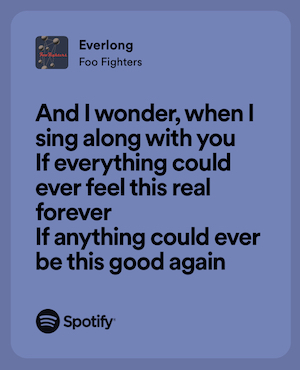 everlong song lyrics
